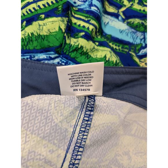 Vineyard Vines Swim Trunks 34 Blue Fish Beach Outdoor Board Shorts Beach Pool - Picture 7 of 12